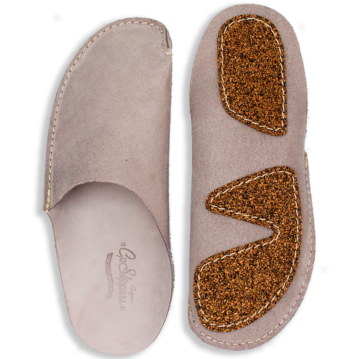 Gray CP Slippers Luxe
