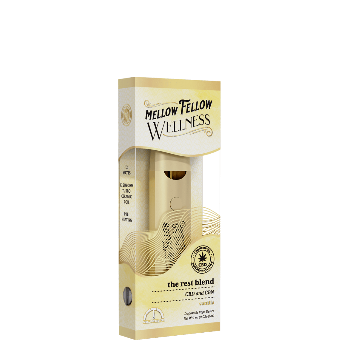 The Rest Blend - 1ml CBD Disposable Vape (Vanilla)