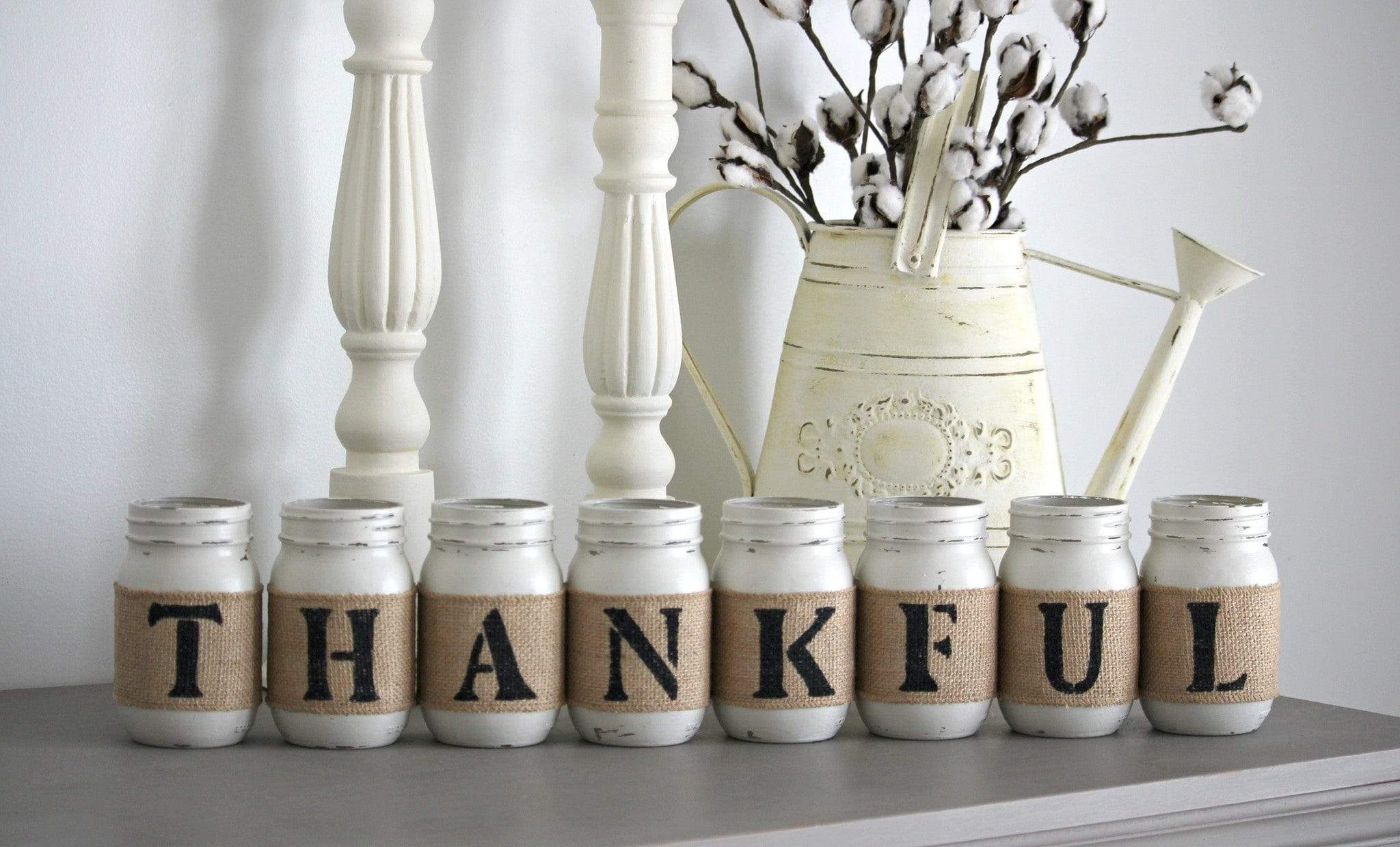 THANKFUL Rustic Home Decor - Two Sided