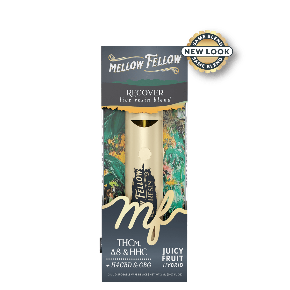 Recover Blend 2ml Live Resin Disposable Vape - Juicy Fruit (Hybrid)