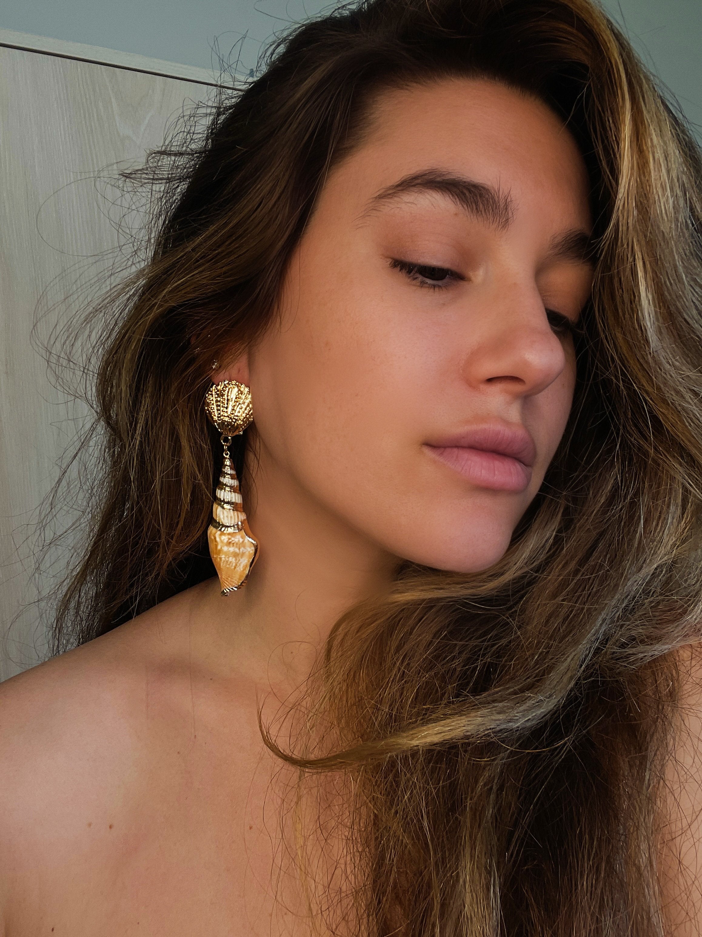 Seashell Dangle Earrings