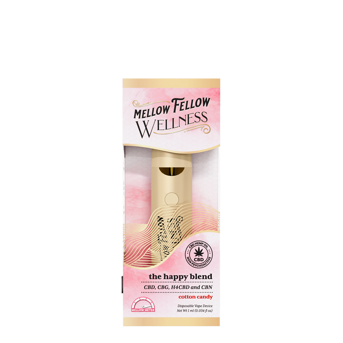 The Happy Blend - 1ml CBD Disposable Vape (Cotton Candy)