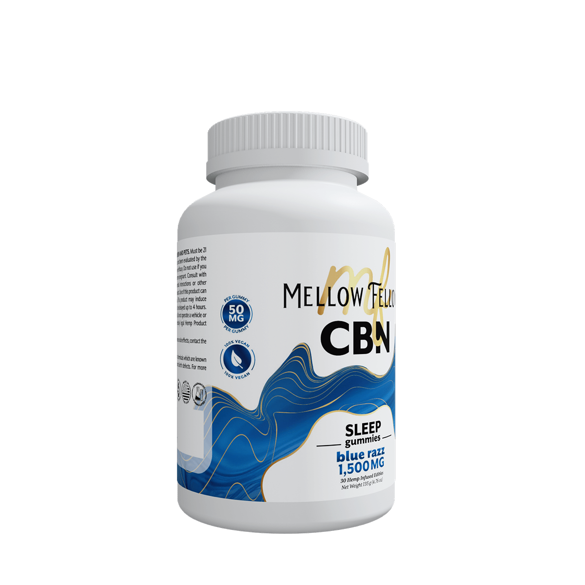 Sleep CBN Gummies - 1500mg - Blue Razz