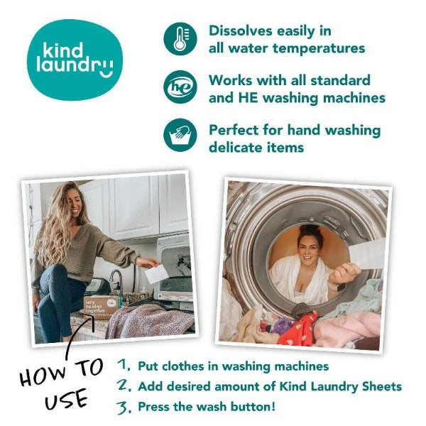Eco-Friendly Laundry Detergent Sheets -  Ocean Breeze (60 loads)