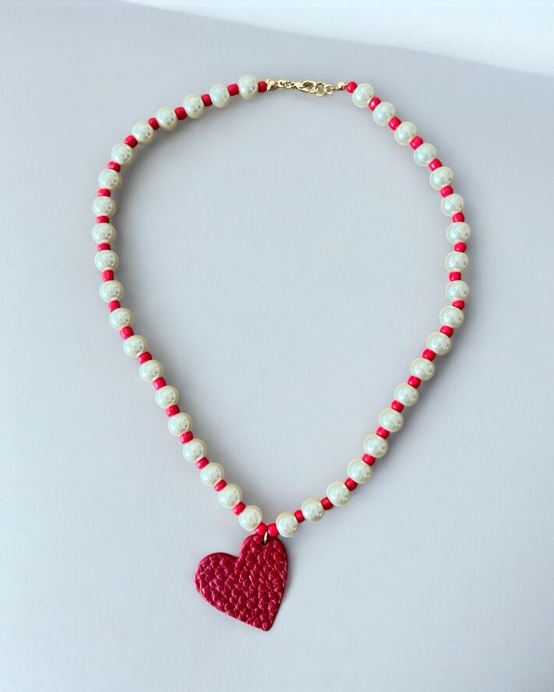 Heart & Pearls Necklace