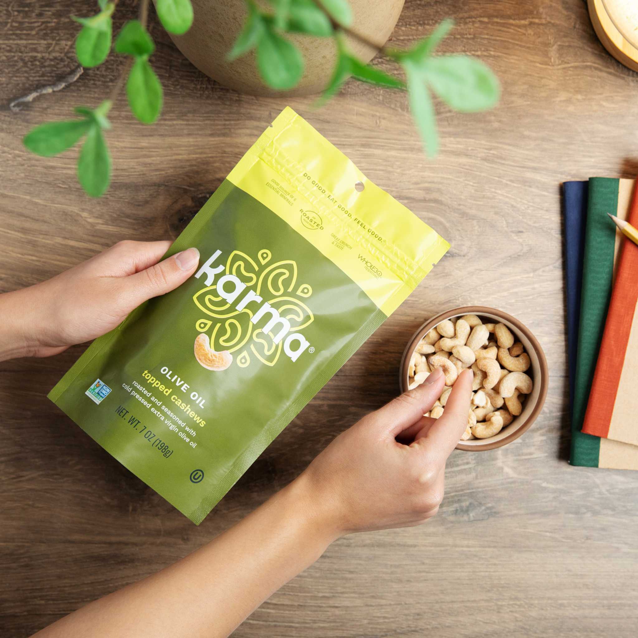 Olive Oil & Sea Salt Roasted Cashews