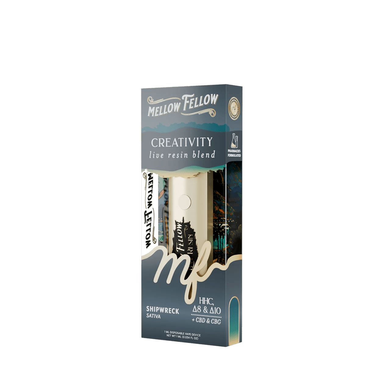 Creativity Blend - Live Resin 1ml Disposable Vape - Shipwreck (Sativa)