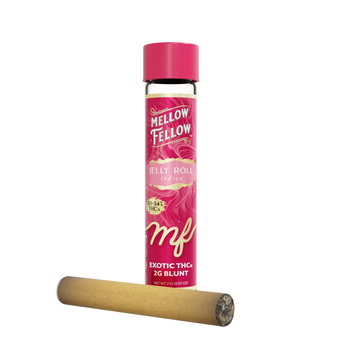 THCa 2g Prerolled Infused Exotic Blunt - Jelly Roll (Indica)