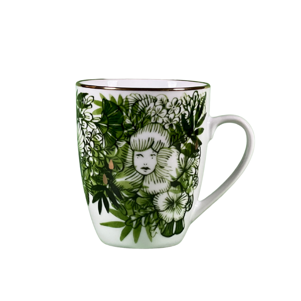 Voragine Porcelain Mug set of 2