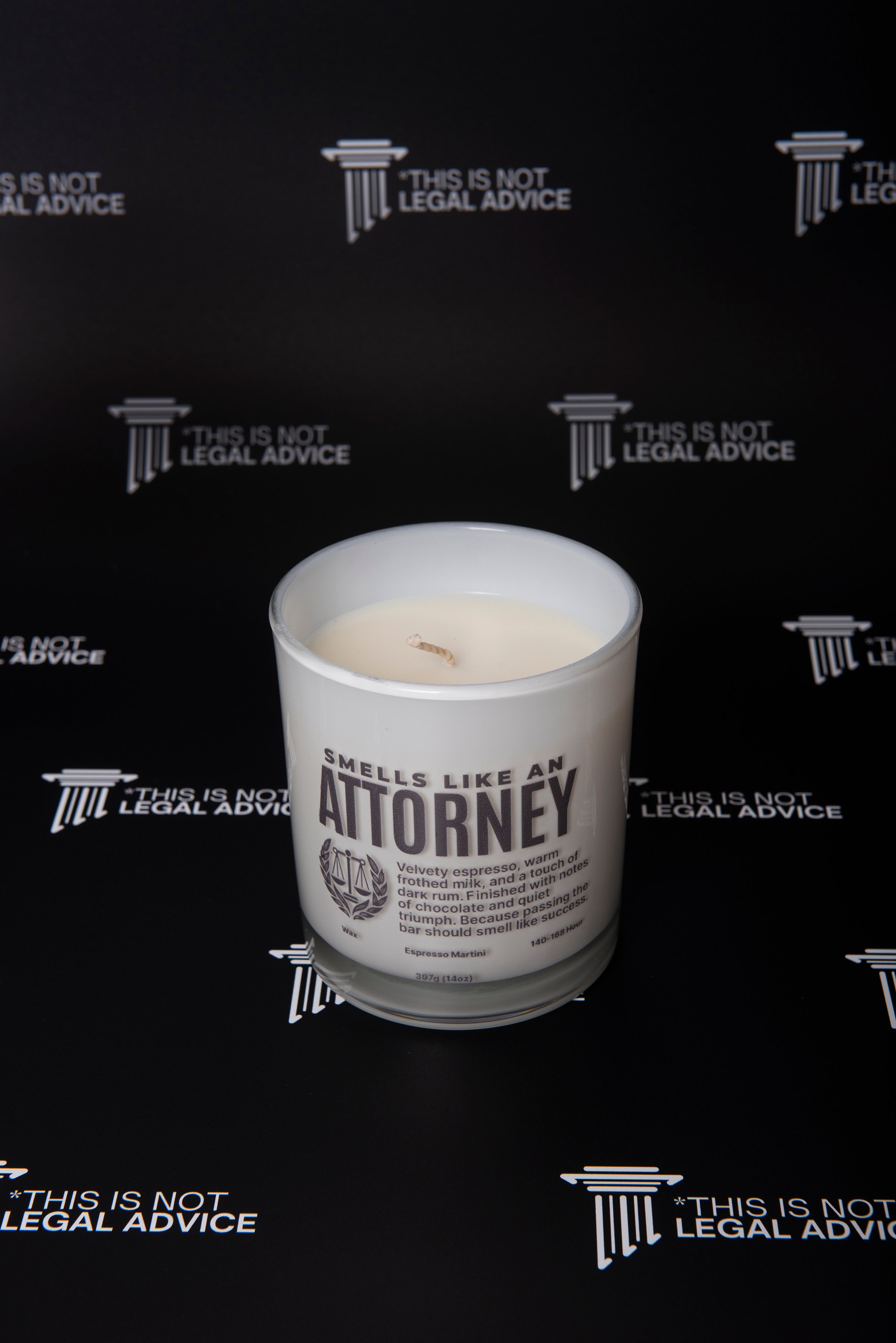 Smells Like an Attorney Candle