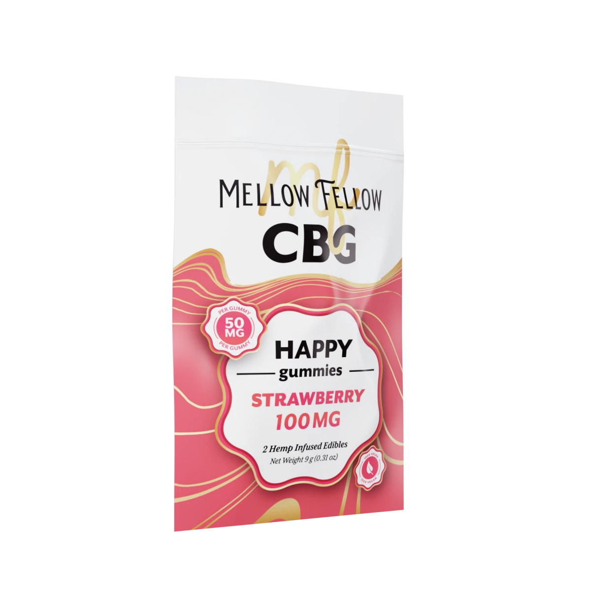 Happy CBG Gummies 100mg - Strawberry