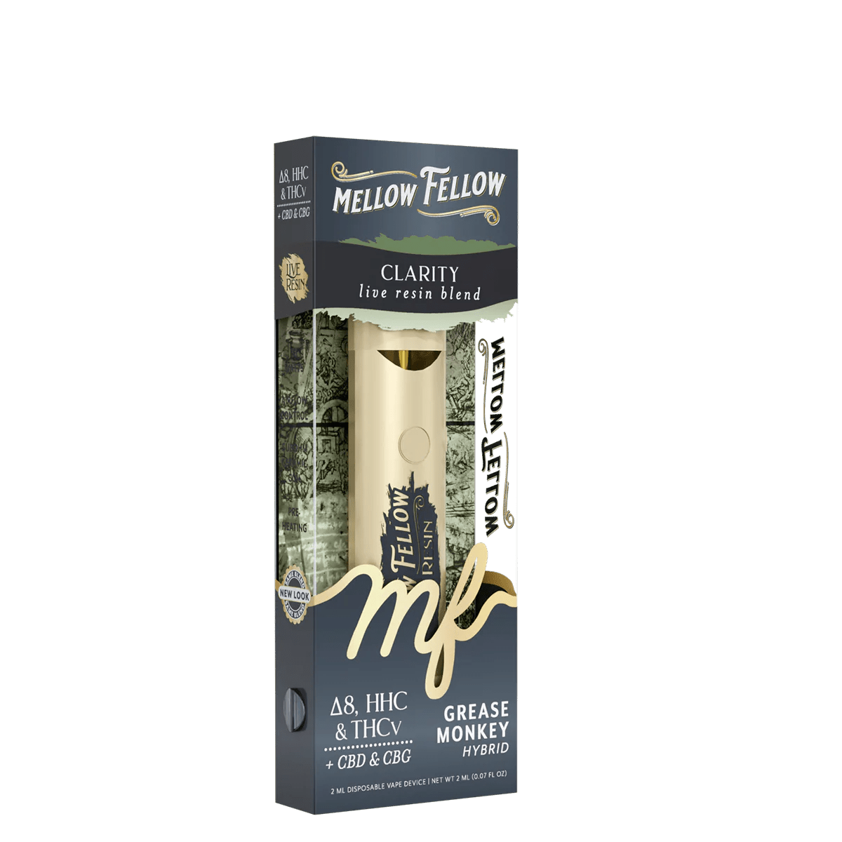 Clarity Blend 2ml Live Resin Disposable Vape - Grease Monkey (Hybrid)