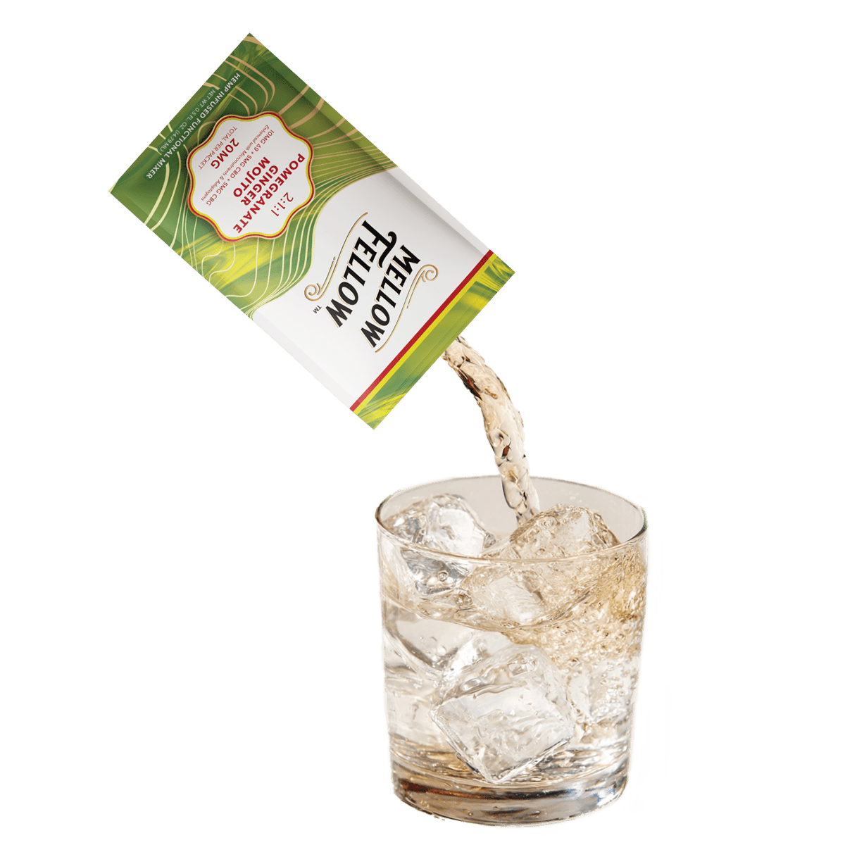 Delta 9 + CBD & CBG Mixers 10pc - Pomegranate Ginger Mojito