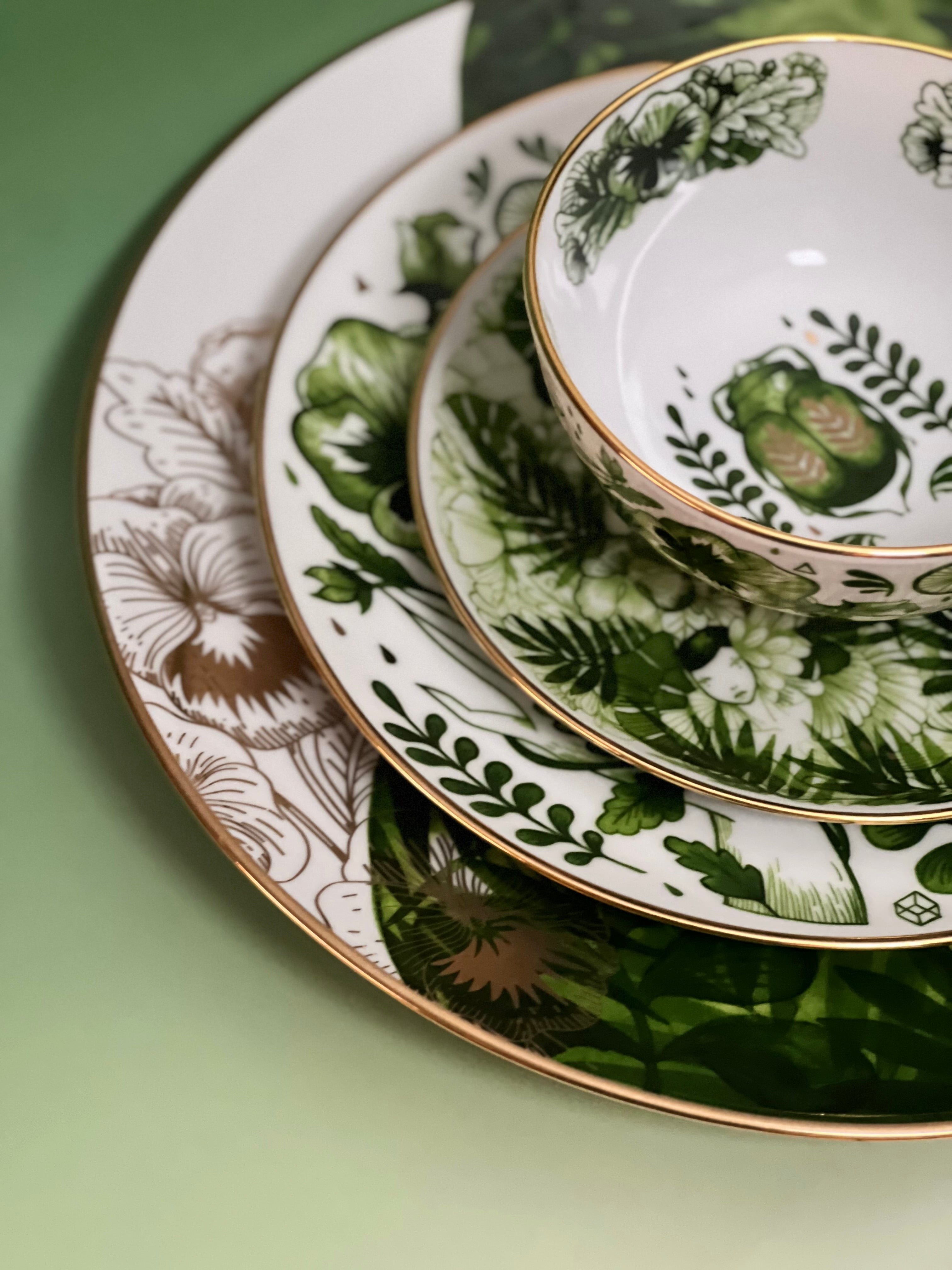 Voragine Salad Dessert Plate