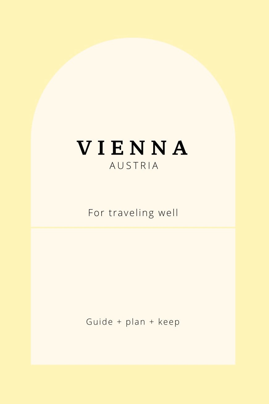 Vienna Travel Guide Book, an Elegant Trip Planner for Austria