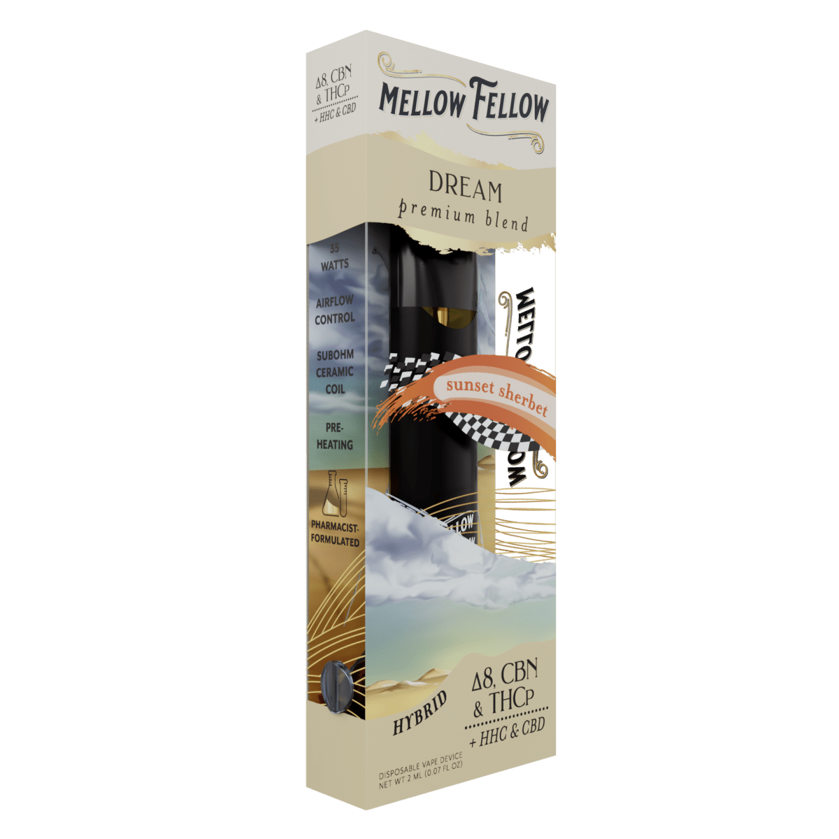 Dream Blend 2ml Disposable Vape - Sunset Sherbet (Hybrid)