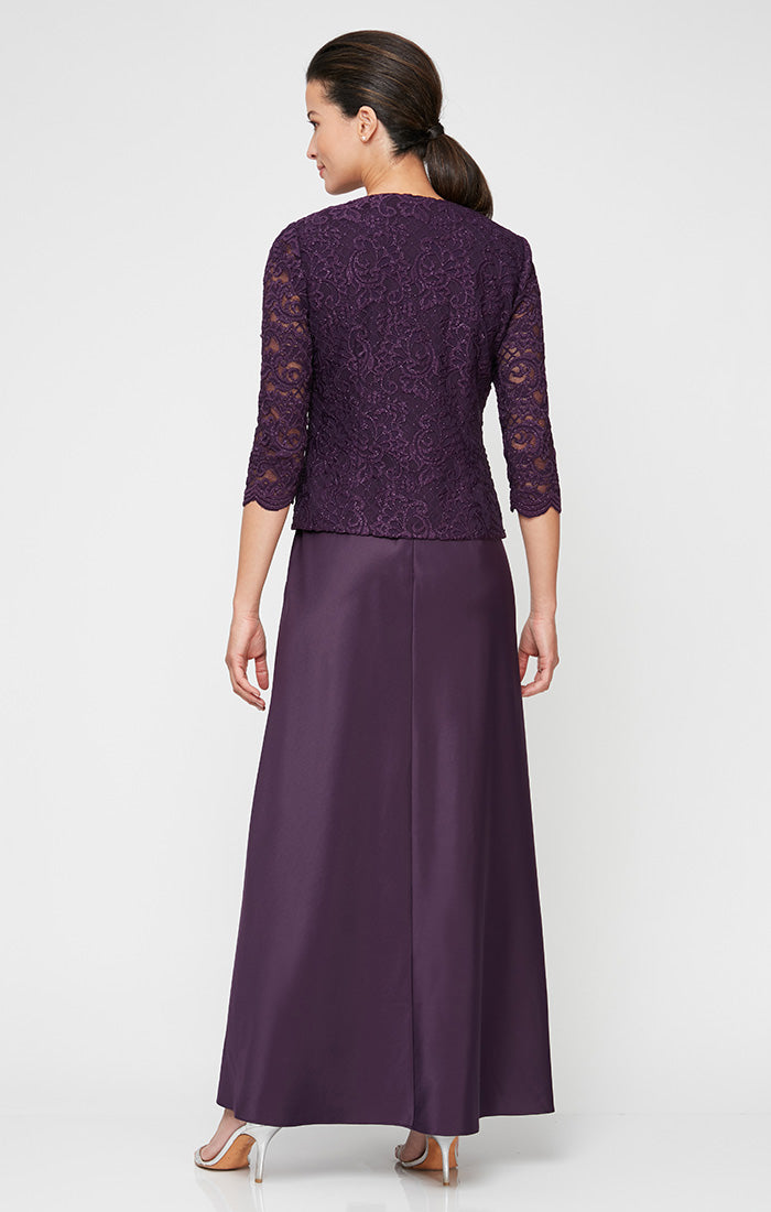 Bethany Glitter Lace Jacket Dress