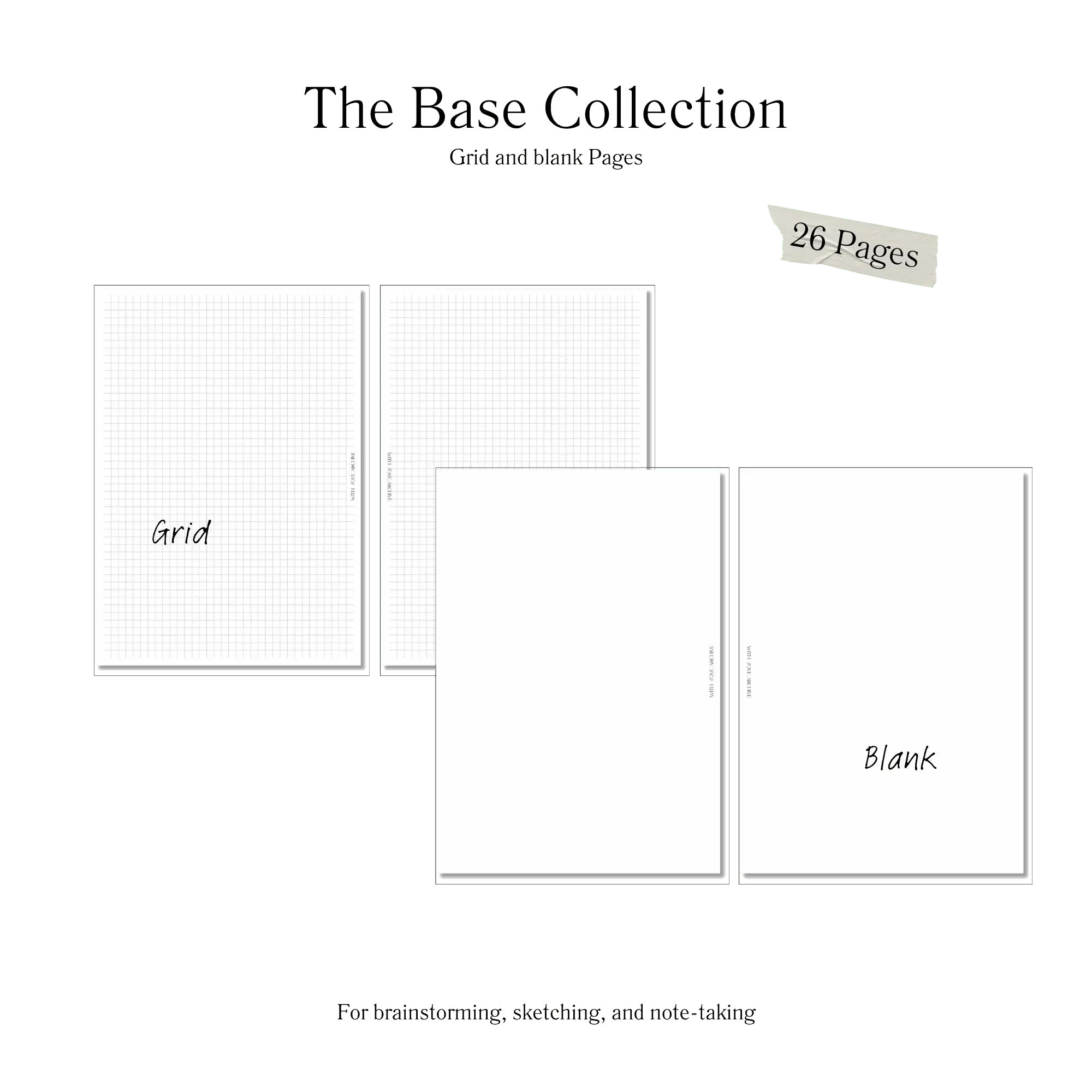 Base Inserts (Grid, Blank)