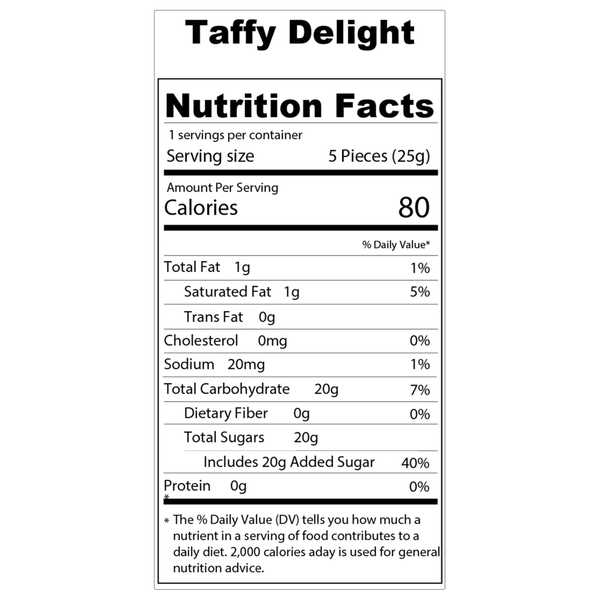 Taffy Delights Freeze Dried Candy - Snack Size