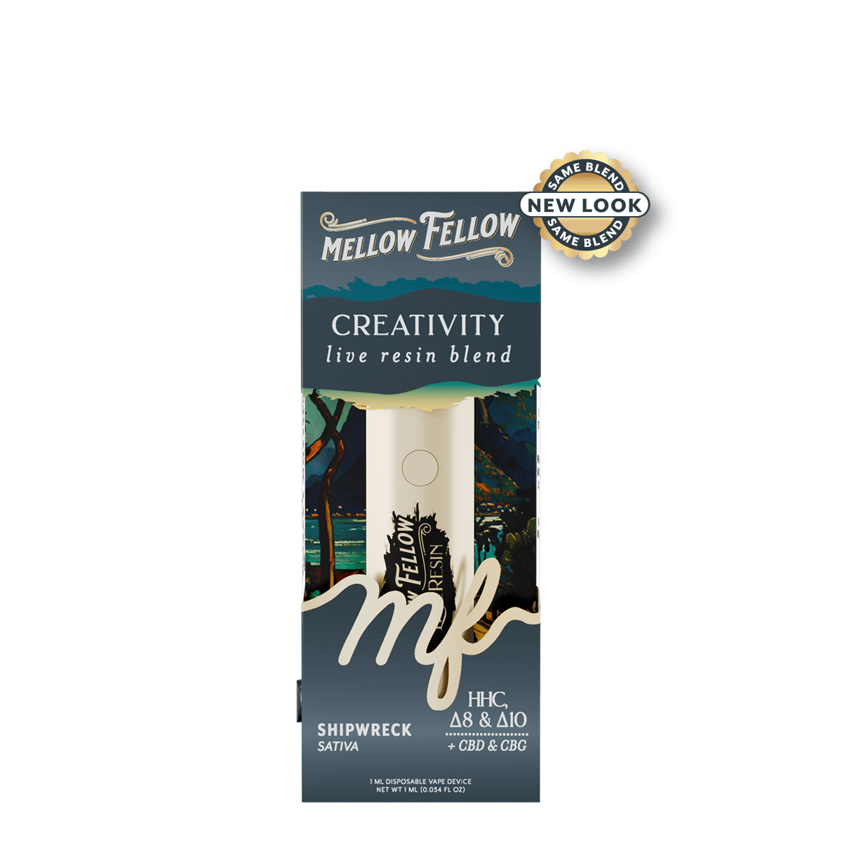Creativity Blend - Live Resin 1ml Disposable Vape - Shipwreck (Sativa)