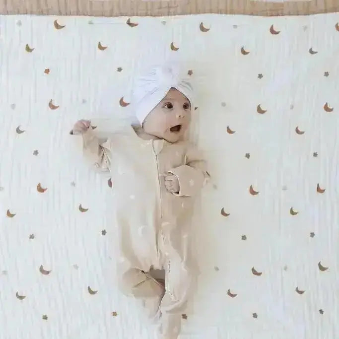 Newborn Bundle: Moonlit Dreams Blanket + Zipped Onesie (Newborn Set)
