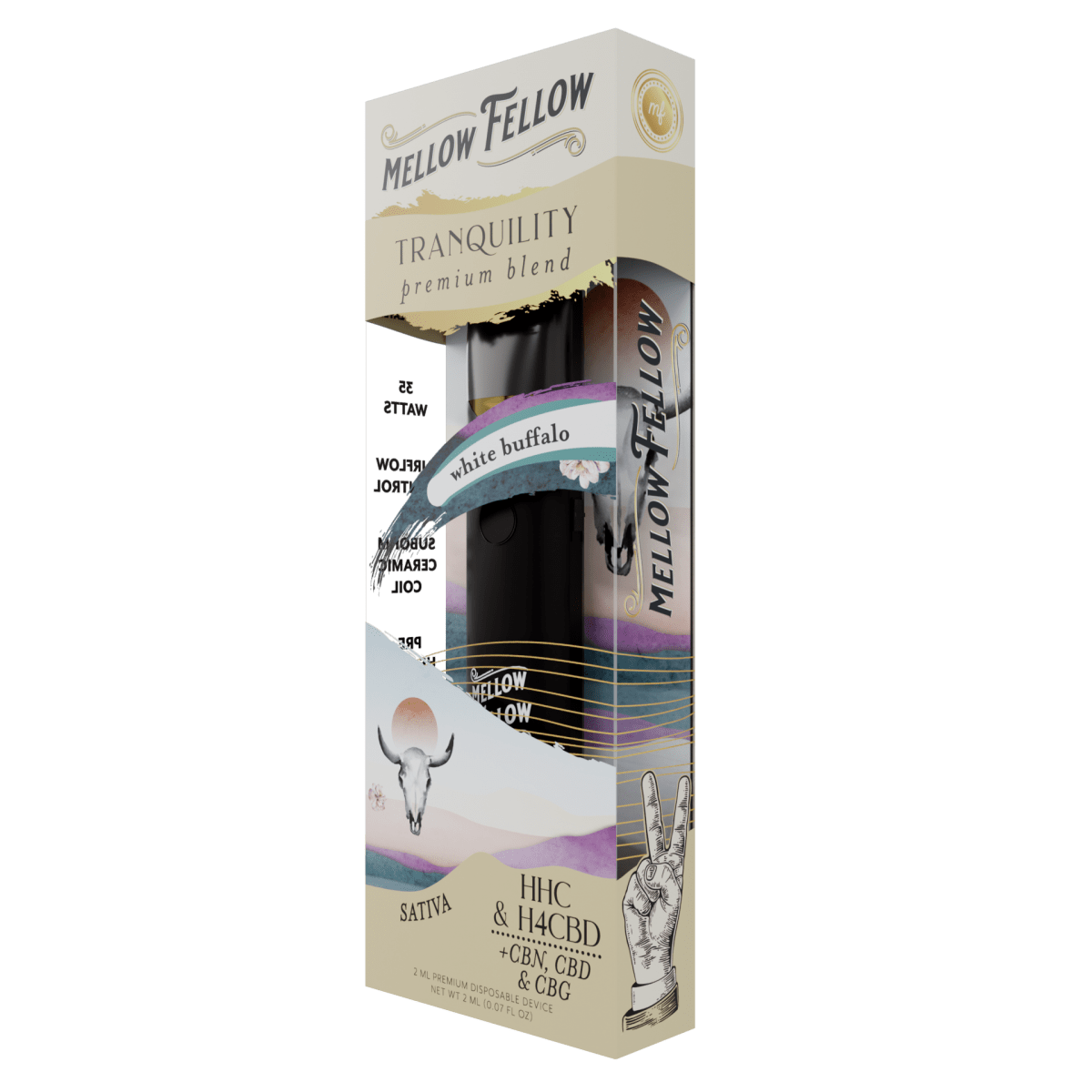 Tranquility Blend 2ml Disposable Vape - White Buffalo (Sativa)