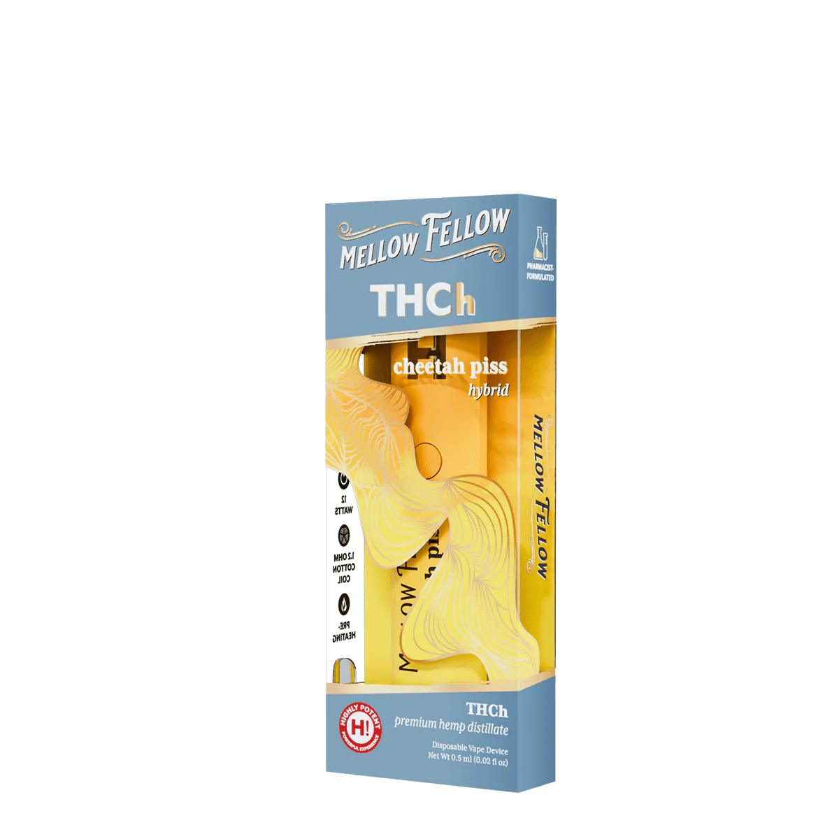 THCh 0.5g Disposable Vape - Cheetah Piss (Hybrid)