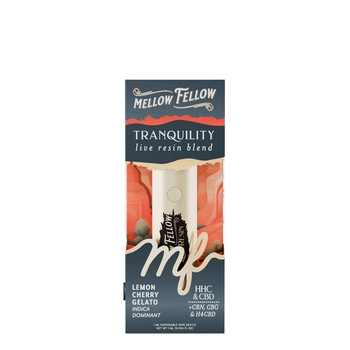 Tranquility Blend - Live Resin 1ml Disposable Vape - Lemon Cherry Gelato (Indica Dominant)