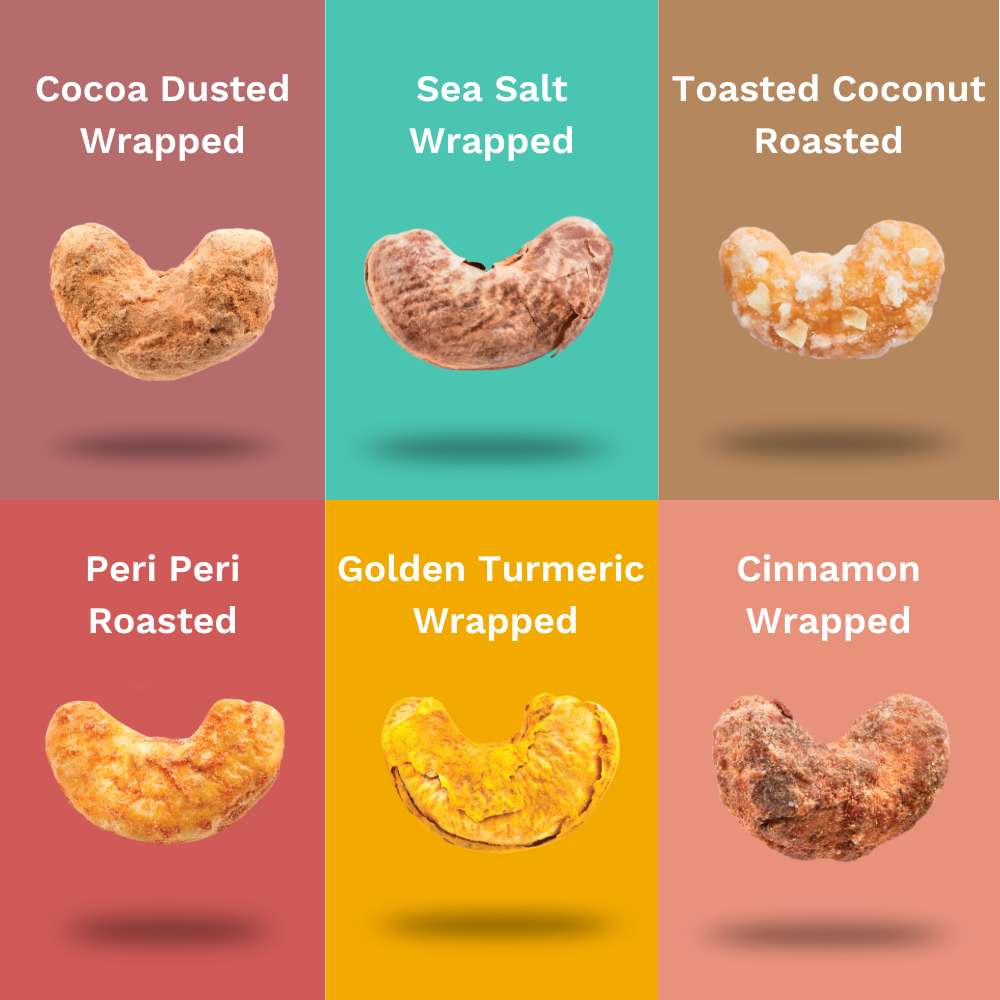 Cashew Variety Pack | 6 Snack Packs