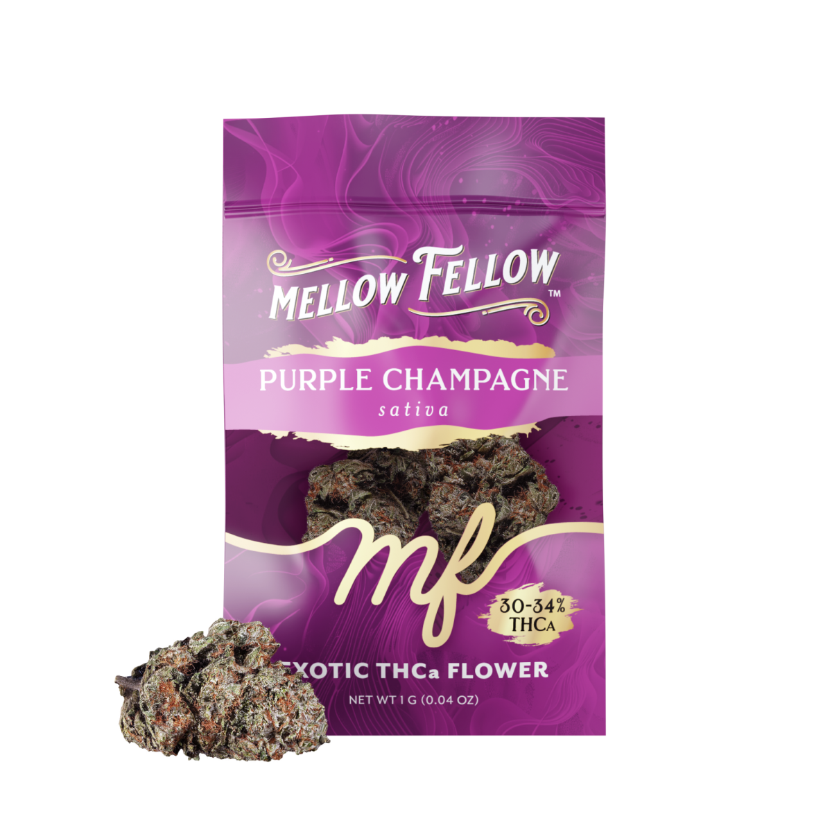 Exotic THCa Flower - 1g Sachets - Purple Champagne (Sativa)