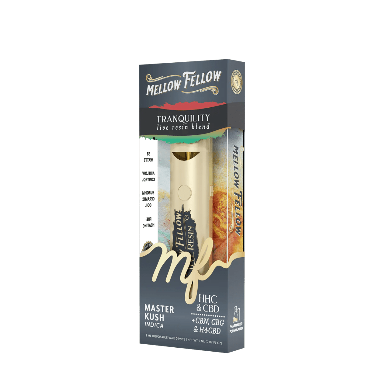 Tranquility Blend 2ml Live Resin Disposable Vape - Master Kush (Indica)