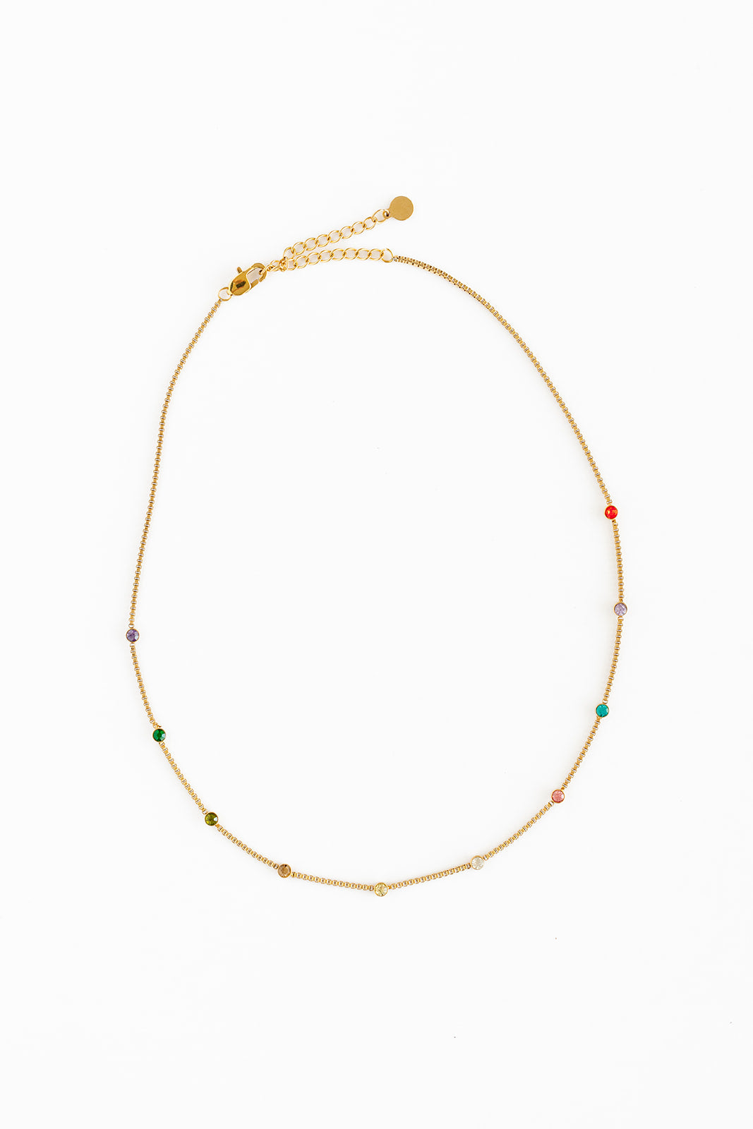 Rainbow Gem Necklace