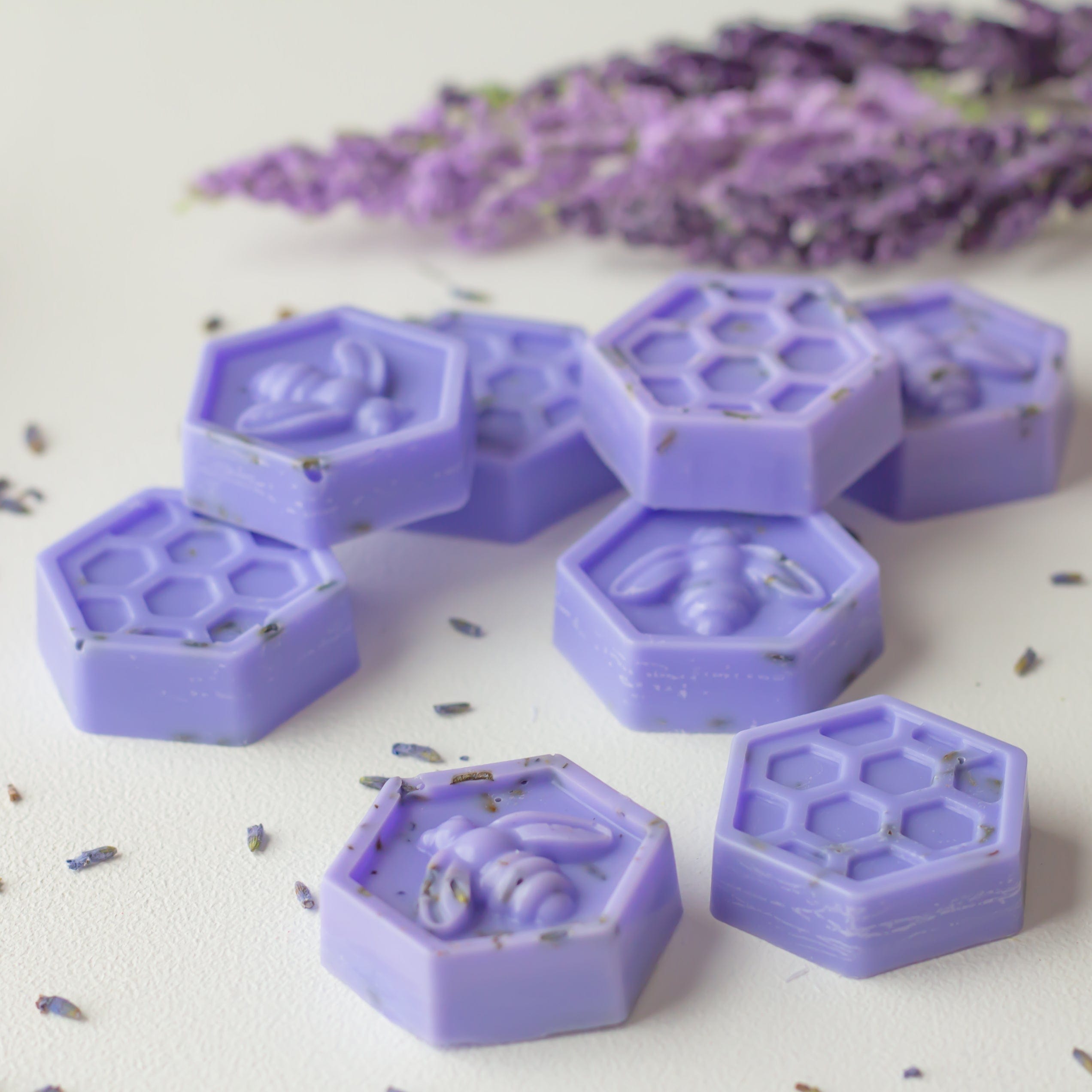 Lavender Medows Wax Melts | Dried Lavender Honeycombs Melts Pack of 6