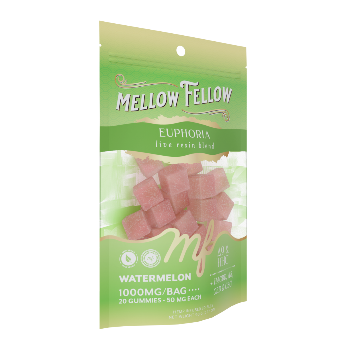 Euphoria Blend - Live Resin M-Fusions Edibles - Watermelon 1000mg