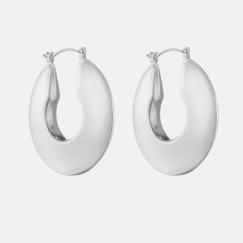 Disk Hoop Earring