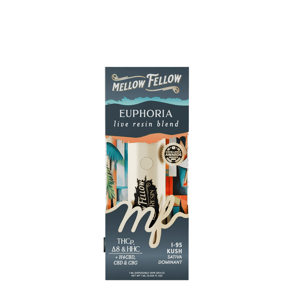 Euphoria Blend - Live Resin 1ml Disposable Vape - i-95 Kush (Sativa Dominant)
