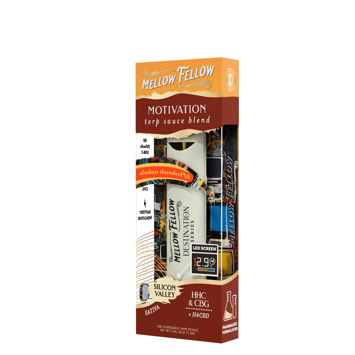 Motivation Blend - Terp Sauce 2ml Disposable Vape - Alaskan Thunderf*ck (Sativa)
