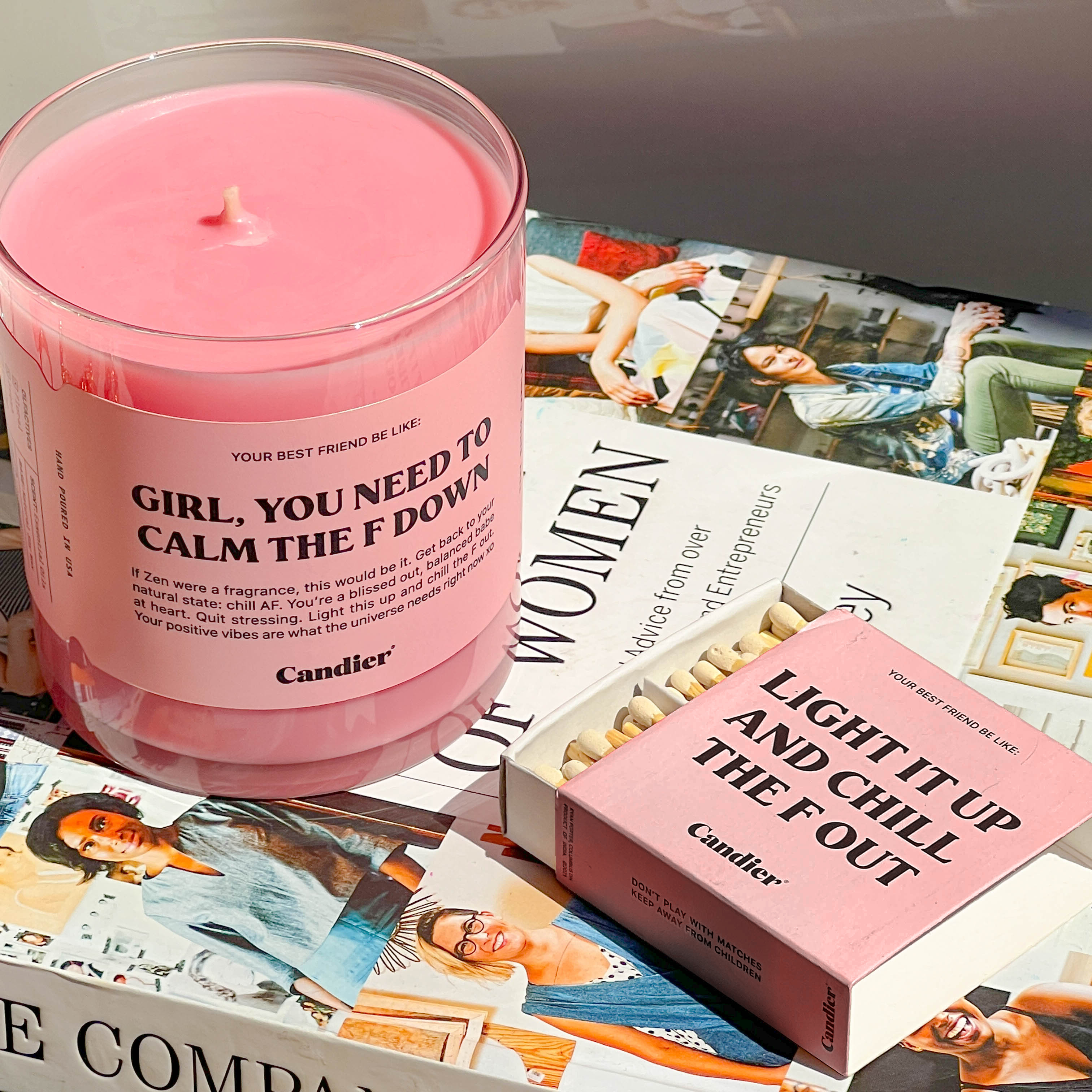 CALM THE F DOWN CANDLE