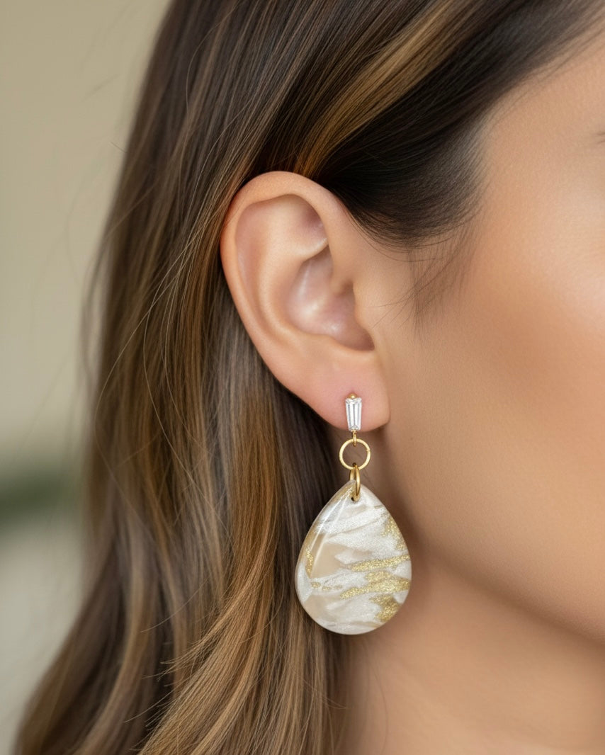 Marbled Earrings