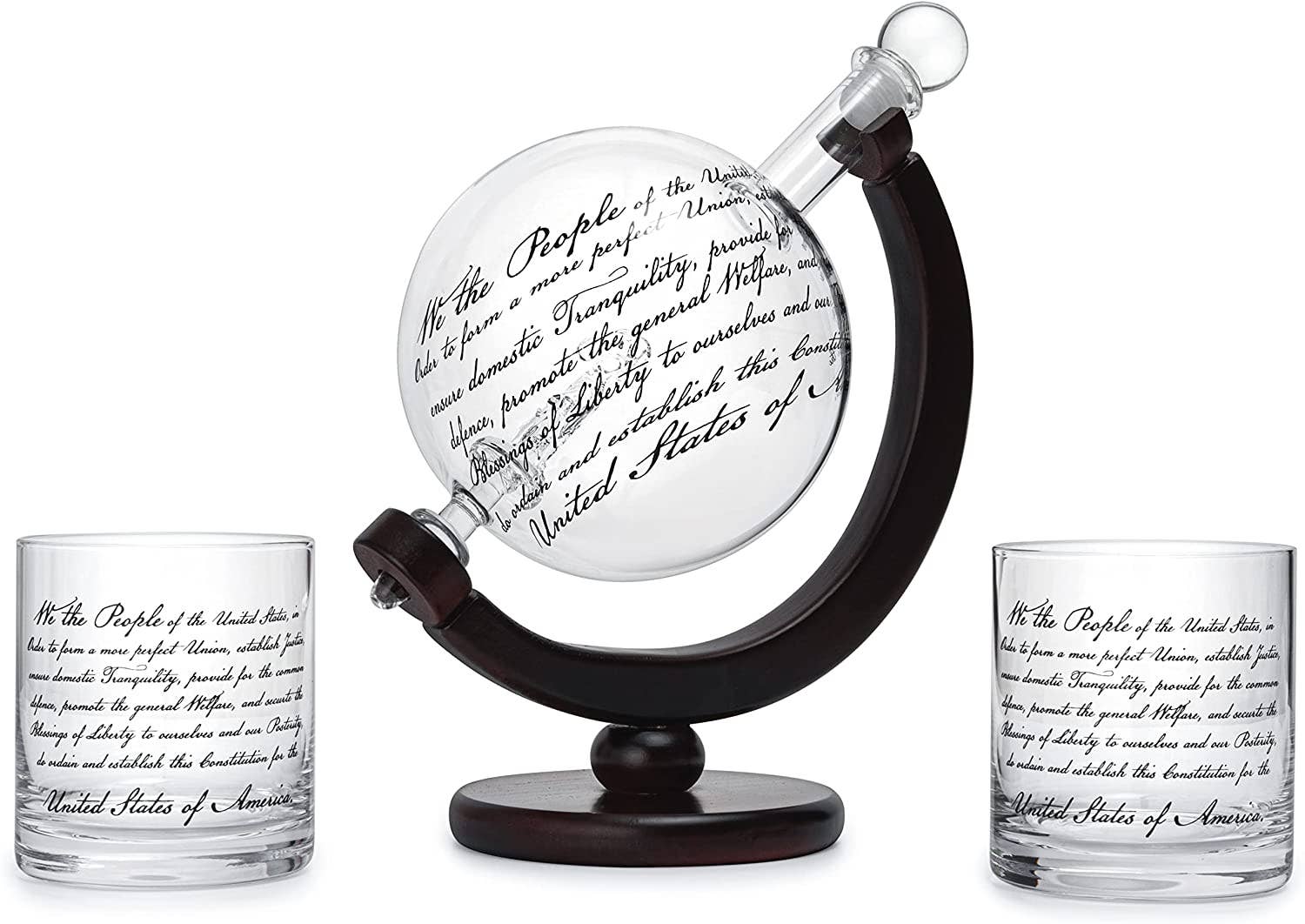 Attorney Whiskey Decanter Set - 850ml with 2 Glasses