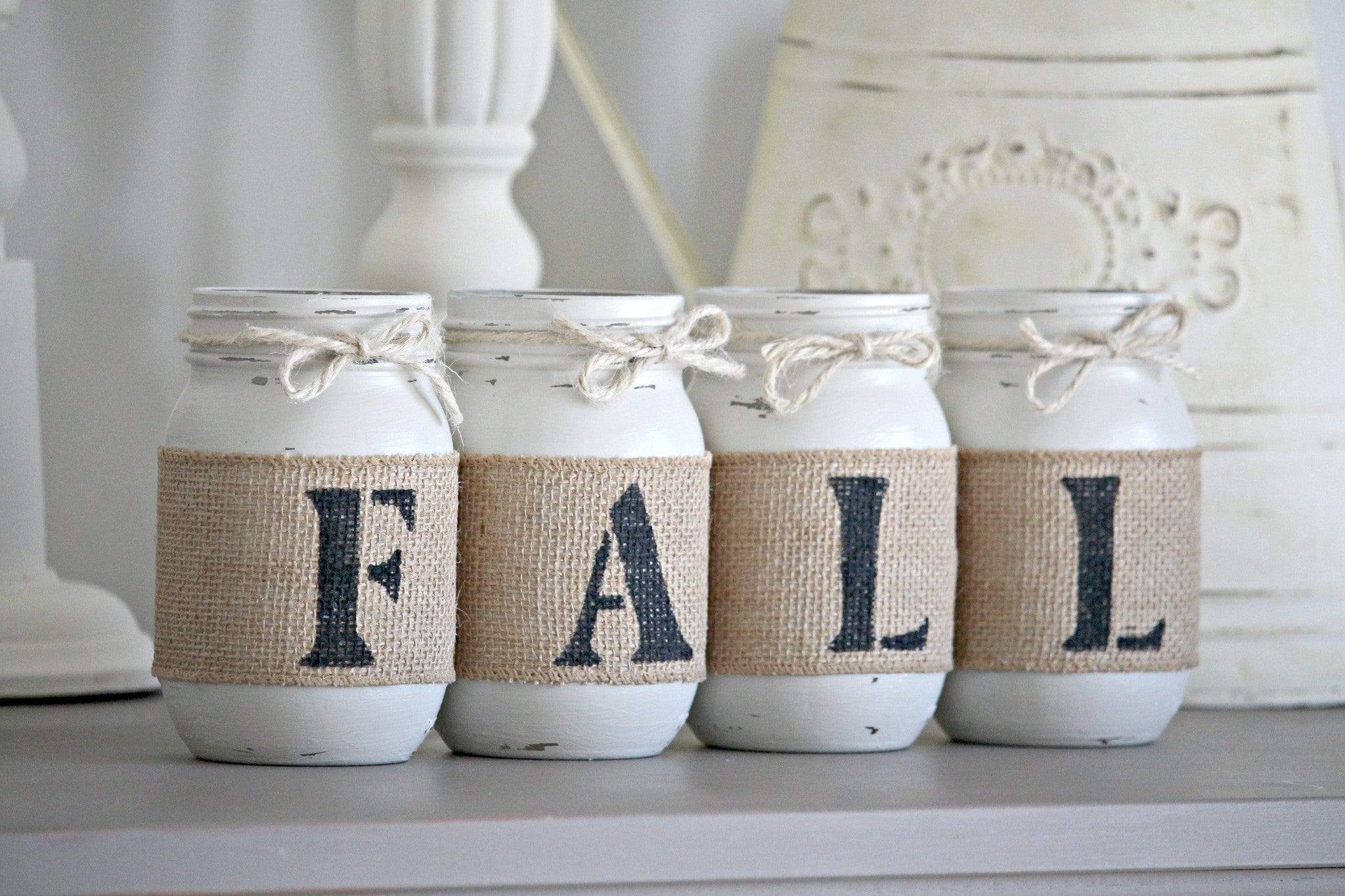 Linen Fall Thanksgiving Home Decor- Autumn Table Centerpieces -One Sided