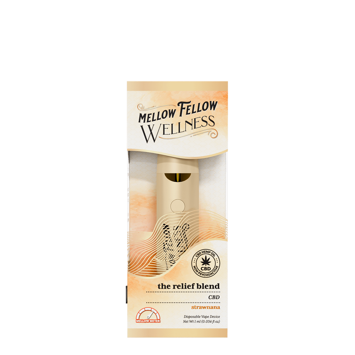 The Relief Blend - 1ml CBD Disposable Vape (Strawnana)