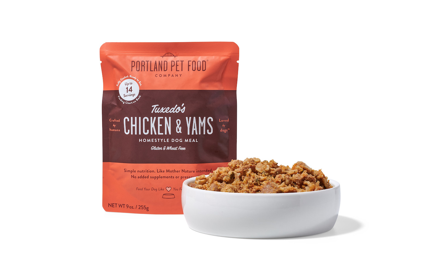 Tuxedo's Chicken & Yams Homestyle Dog Meal
