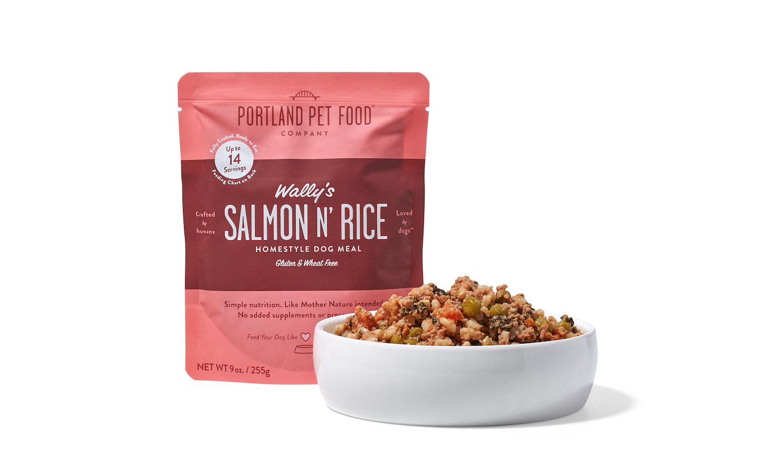 Wally's Salmon N' Rice Homestyle Dog Meal