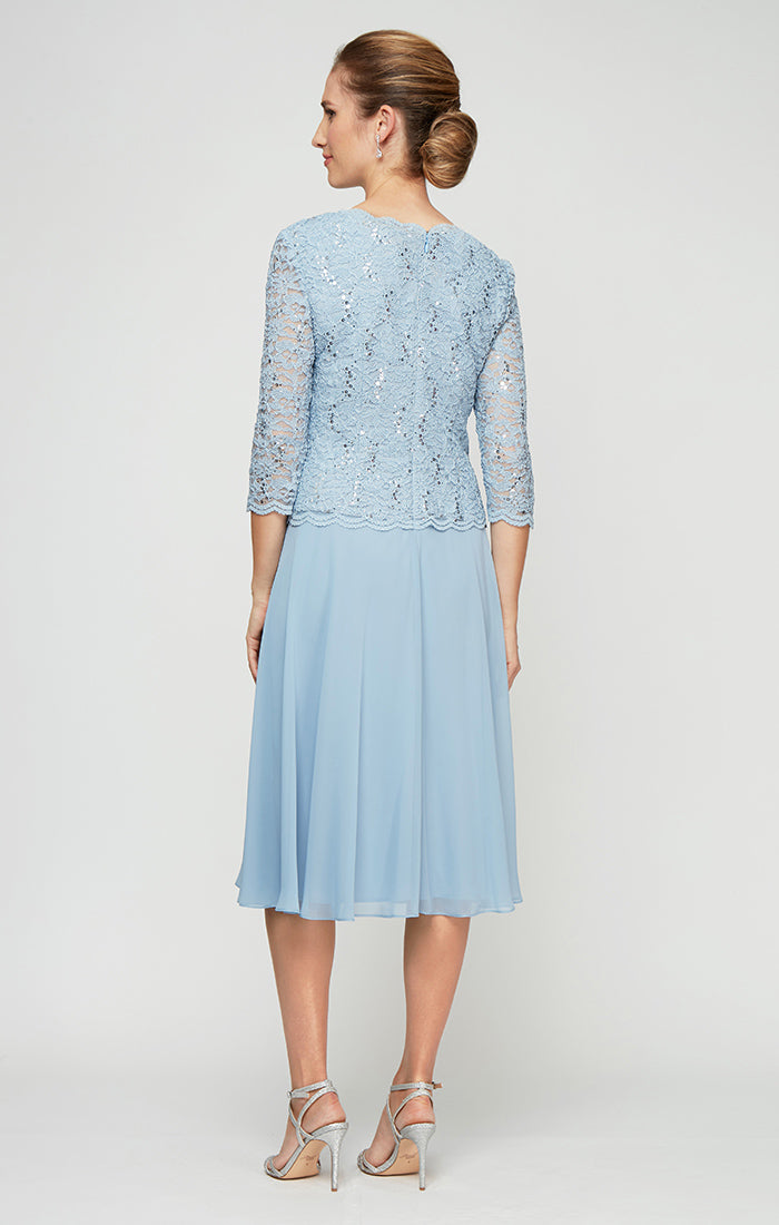Petite Bella Sequin Lace Dress