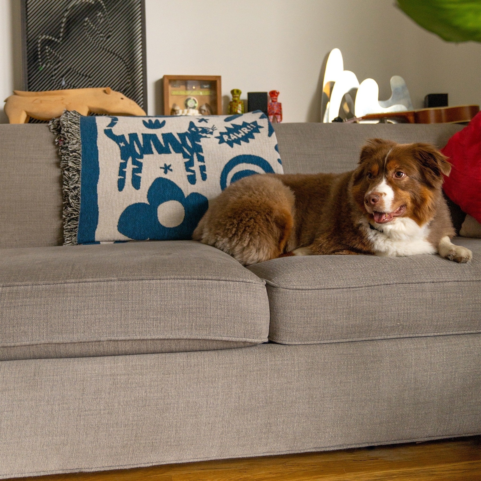 Blue Doodles Throw