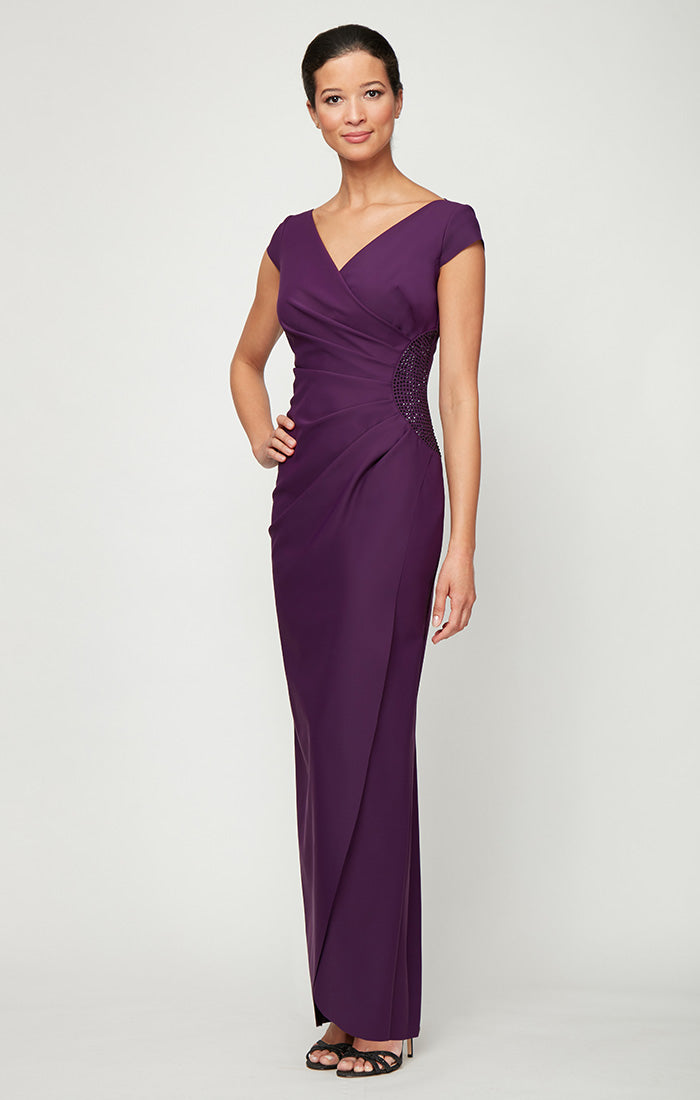 Regular - Elizabeth Cap Sleeve Contour Gown
