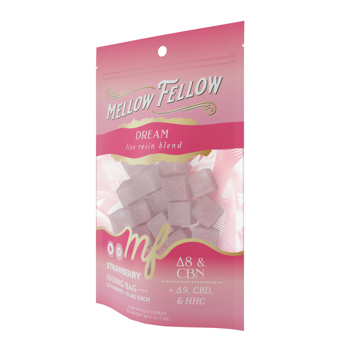 Dream Blend - Live Resin M-Fusions Edibles - Strawberry 1000mg