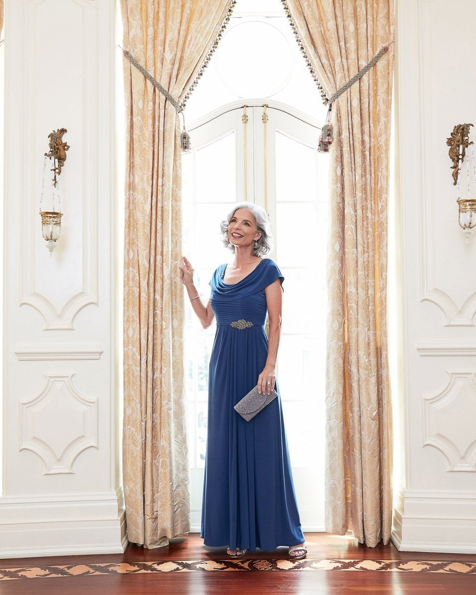 Celeste A-Line Matte Jersey Dress
