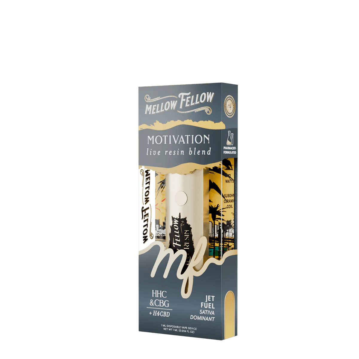 Motivation Blend - Live Resin 1ml Disposable Vape - Jet Fuel (Sativa Dominant)